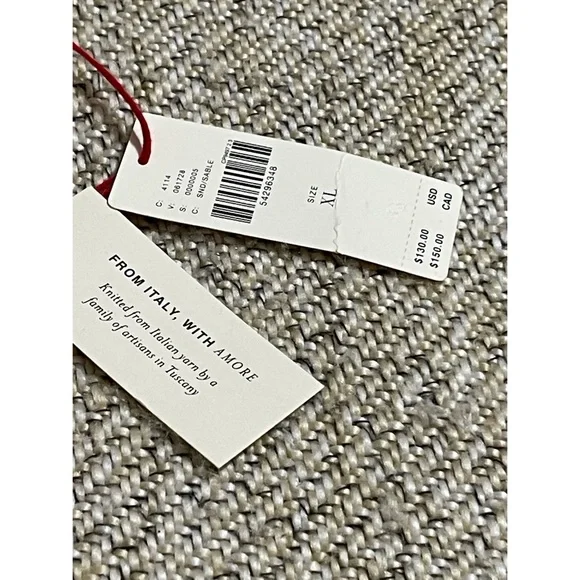 Anthropologie Camila Neutral Sweater NWT Oversized SZ XL - Picture 9 of 12